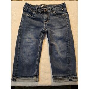 Levis  Denim Capri Blue Jeans Size Girls 10